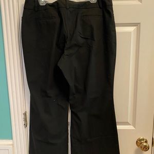 Ladies Black Stretch Boot Cut Pants - Curvy